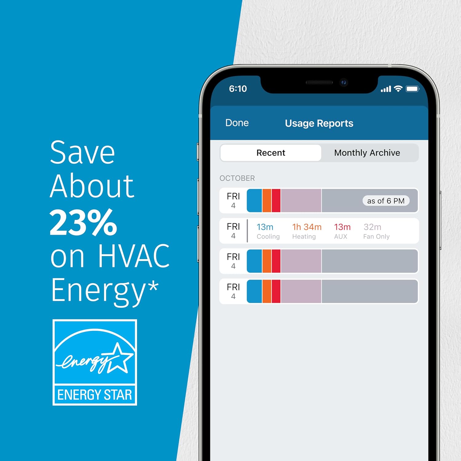 Sensi Touch 2 Smart Thermostat Wi-Fi, Alexa, Energy Star Certified, ST76 - Image 11