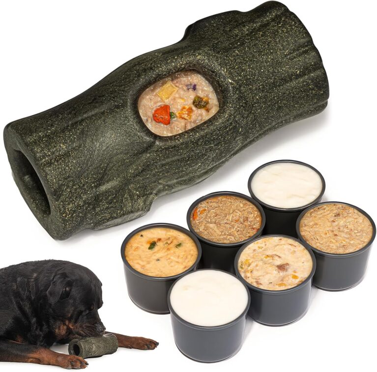 MENGJINGO 2-Pack Dog Treat Toy with 12 BPA-Free Treat Cups for Dogs 50 lbs+