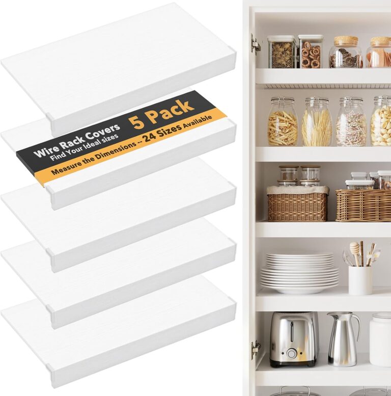 SpaceAid Wire Shelf Covers for Pantry Rack, 30" W x 16" D, White 5pcs