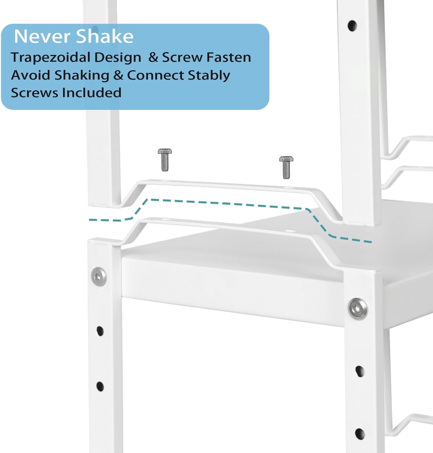 Set of 2 Expandable Kitchen Cabinet Shelves Organizers, Stackable Adjustable Small Storage Shelf Rack Stand For Pantry Cabinet Cupboard Kitchen Counter Organization, 22 lbs Capacity, Length:20.5" - Image 9