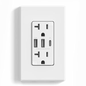 ELEGRP USB Outlets Receptacles, 3-P...