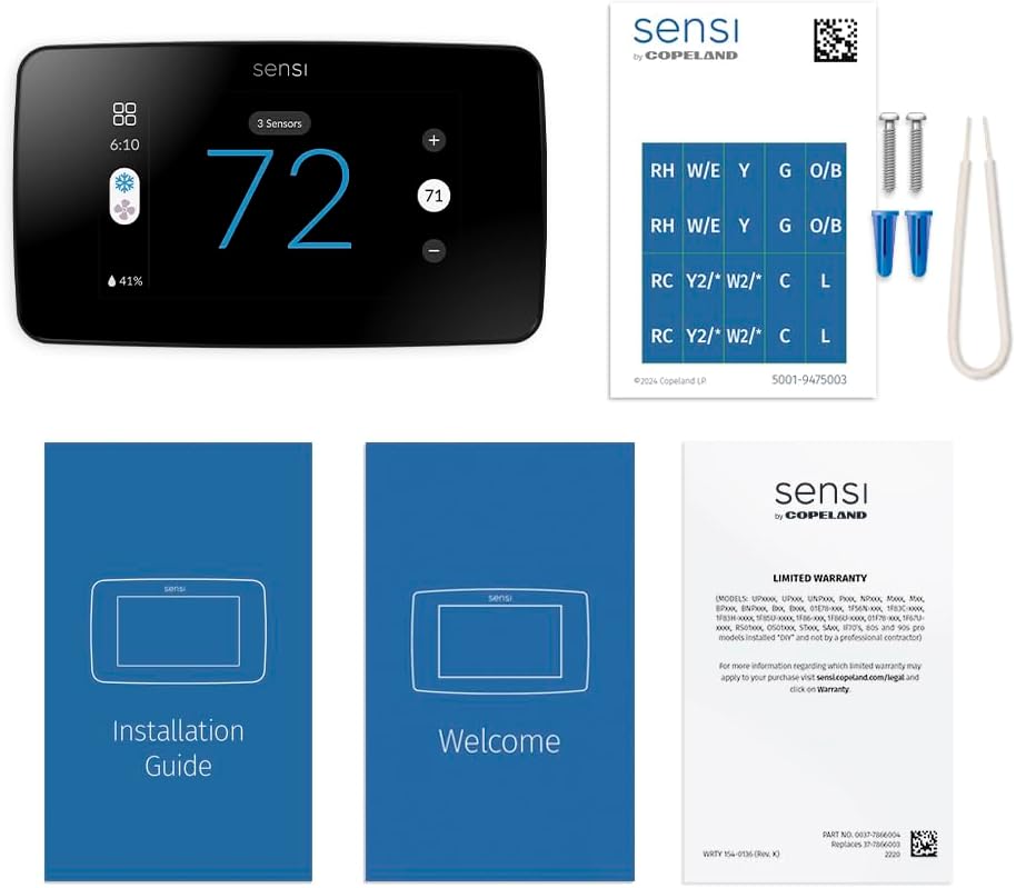 Sensi Touch 2 Smart Thermostat Wi-Fi, Alexa, Energy Star Certified, ST76 - Image 4