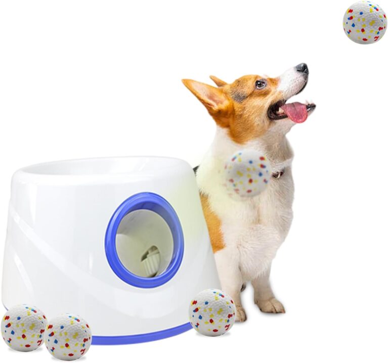 Automatic Dog Ball Launcher-Interactive Dogs Balls Thrower for Small Dogs