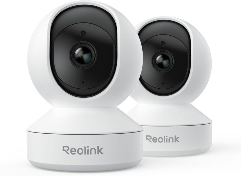 REOLINK Home Security Camera System, E1(2 Pack), Smart Human/Pet Detection