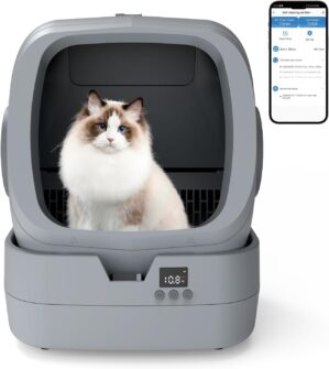 UPFAS Automatic Cat Litter Box Self...