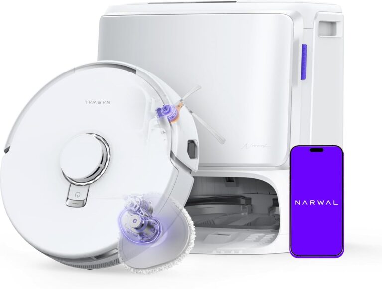 NARWAL Freo Z10 Turbo Robot Vacuum and Mop Combo, 25000Pa, Self Emptying