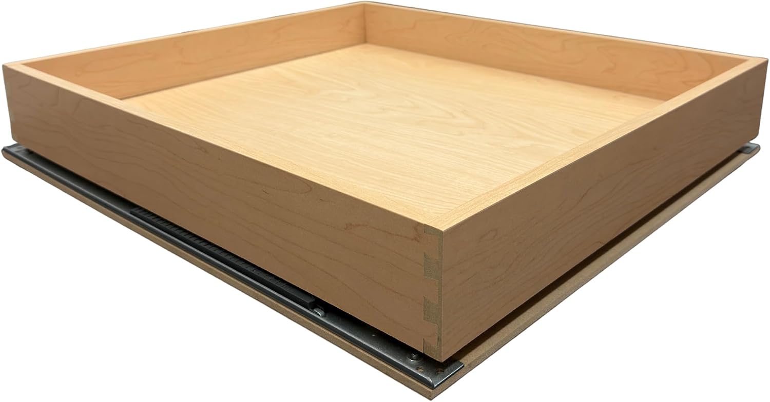 SlidingSusan HardRock MDF Pull-Out Cabinet Drawer Organizer 20"W x 21"D