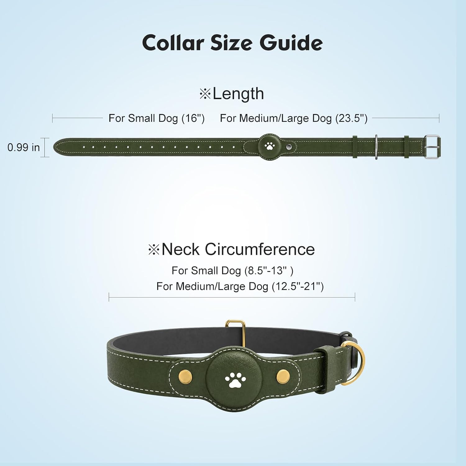 GPS Tracker for Dogs – Smart Dog Collar & Pet Tracker with Real-Time Location, No Monthly Fee, Unlimited Range (iOS & Android) – Fits Small to Large Dogs(Locator Included) (Deep Green) - Image 8