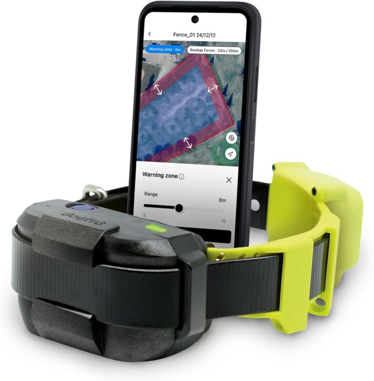 Dogtra GPS Fence – No Subscription, Custom Wireless Dog Fence with App, Smart Guidance & Return Reminder Tone/Vibration/Correction, IPX9K Waterproof Rechargeable Collar, Safe Freedom for Dogs 15 Lbs+