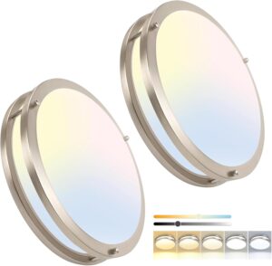 OOWOLF 13inch LED Flush Mount Ceili...