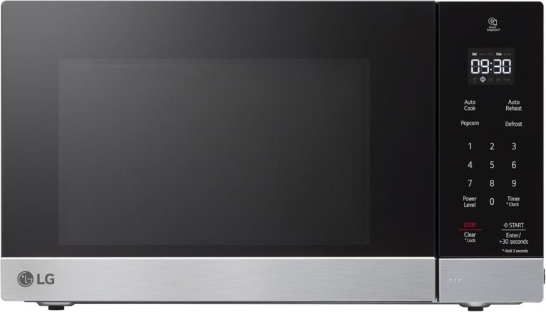 LG Countertop Microwave, 0.9 cu. ft., Stainless Steel, 18.75x14x10.69 Inch, Smart Inverter, NeoChef, 1000 Watts