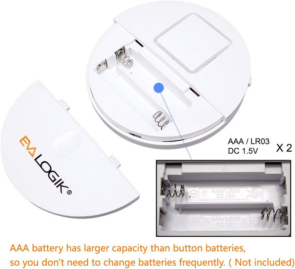 EVA LOGIK Modern Ultra-Thin Window Alarm with Loud 120dB Sound and Vibration Sensors Compatible with Virtually Any Window, Glass Break Alarm Perfect for Home, Office, Dorm Room- 4 Pack - Image 6