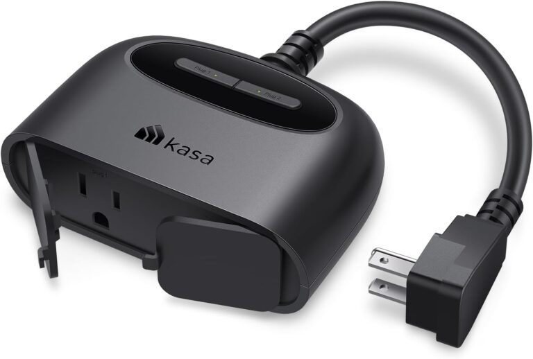 Kasa Outdoor Smart Plug, Smart Home Wi-Fi Outlet with 2 Sockets, EP40
