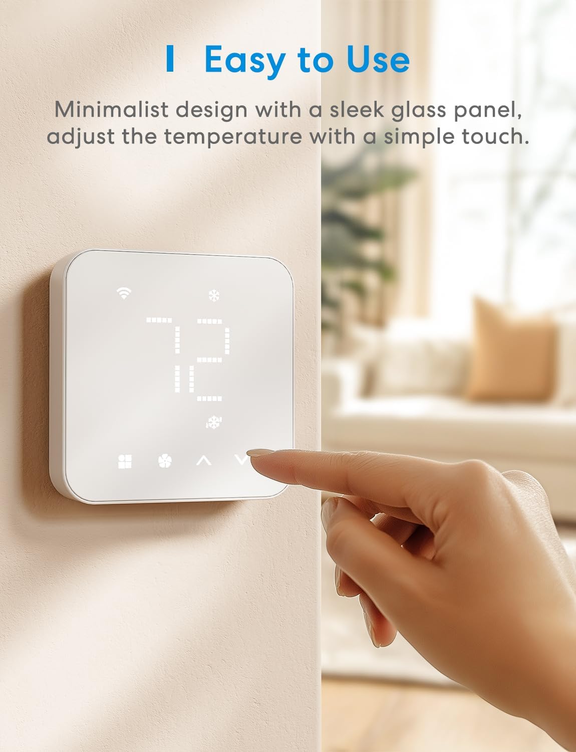 meross Matter Smart Thermostats for Home, Programmble WiFi Thermostat - Image 8
