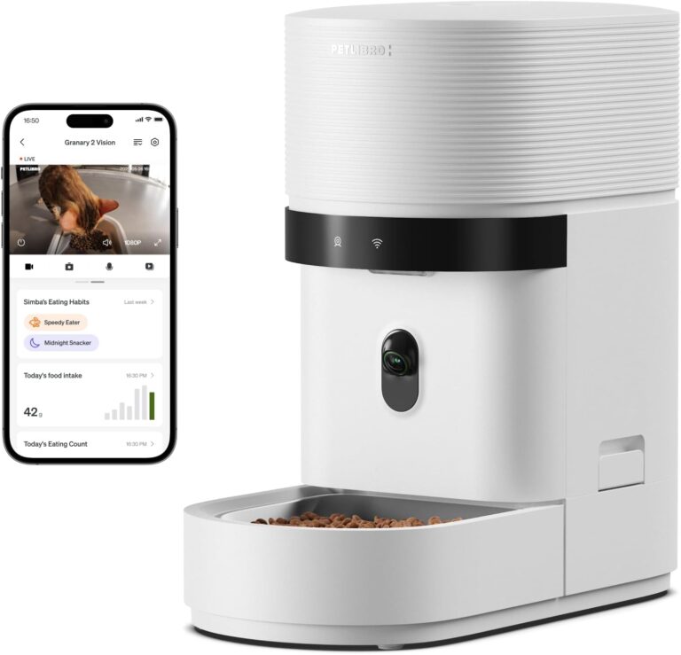 PETLIBRO Automatic Cat Feeder with Camera, Scale AI Smart Food Intake Track