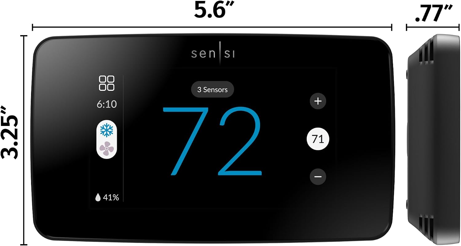 Sensi Touch 2 Smart Thermostat Wi-Fi, Alexa, Energy Star Certified, ST76 - Image 2