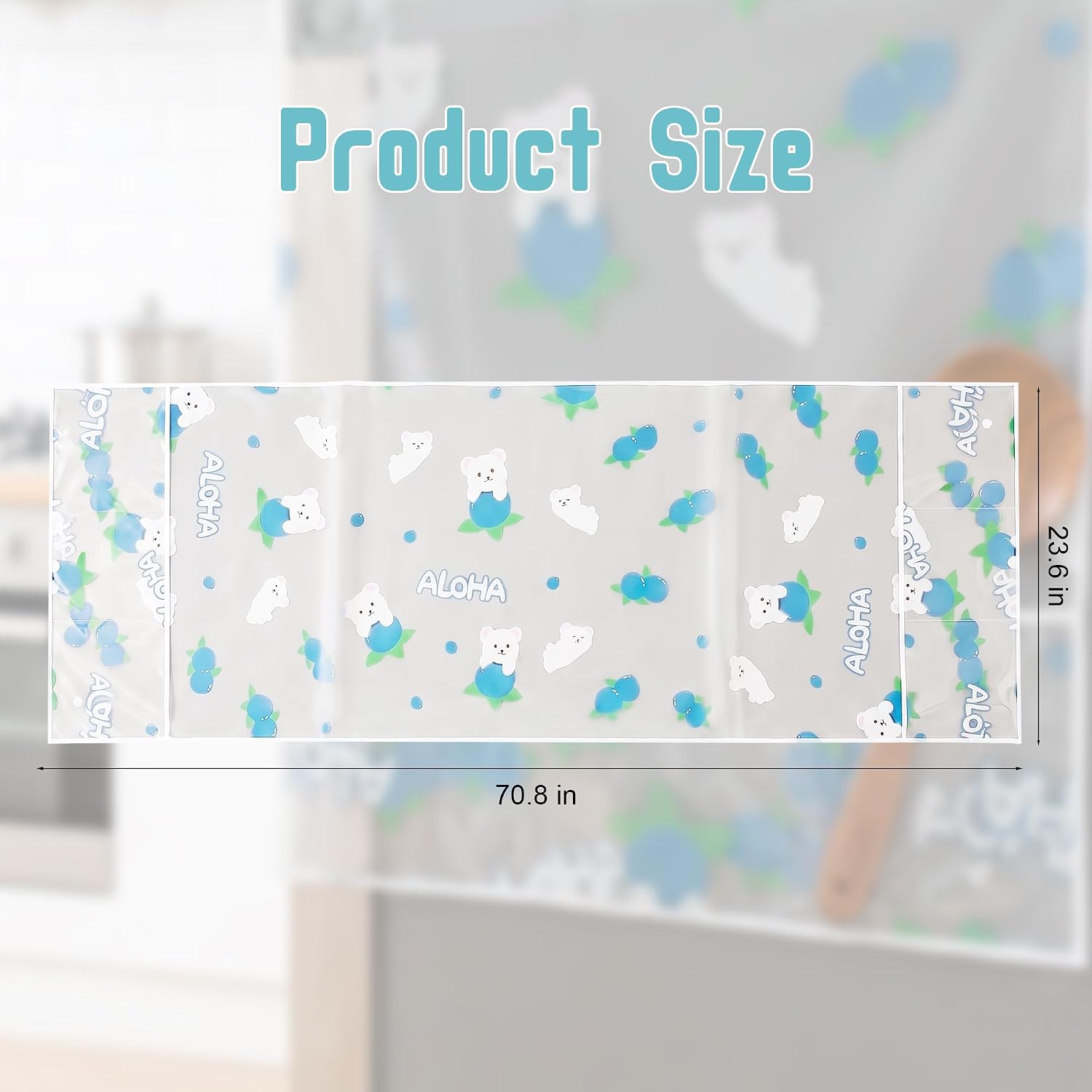 24x70 IN Fridge Cover, Multi-Purpose Appliance Proof Cover Refrigerator Washer Dryer Top Cover With Storage Pockets Bags,for Oven,dishwasher,kitchen Appliances(Daisy) - Image 6