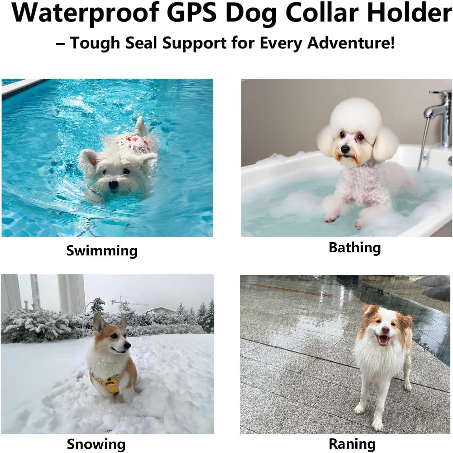 Smart Tracker Dog Collar, Waterproof Dog Collars Holder with Tracker Tag for Apple Find My (iOS Only) Reflective Pet Dog Collar Tracking for Small Medium Large Dogs (SkyBlue, M) - Image 7