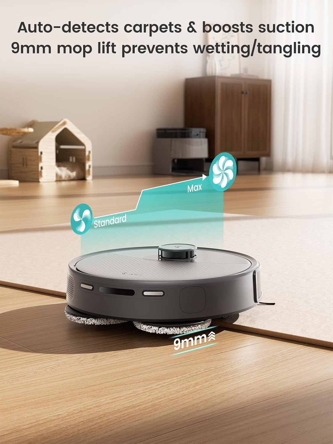 Lefant Robot Vacuum and Mop, 20000Pa Suction, 115℉ Hot Water Mop Washing&Drying,Smart Obstacle Avoidance, All-in-One Dock, 200RPM Spinning Mops, 5G WiFi/Alexa/APP/iWatch Control, M3 Max - Image 8