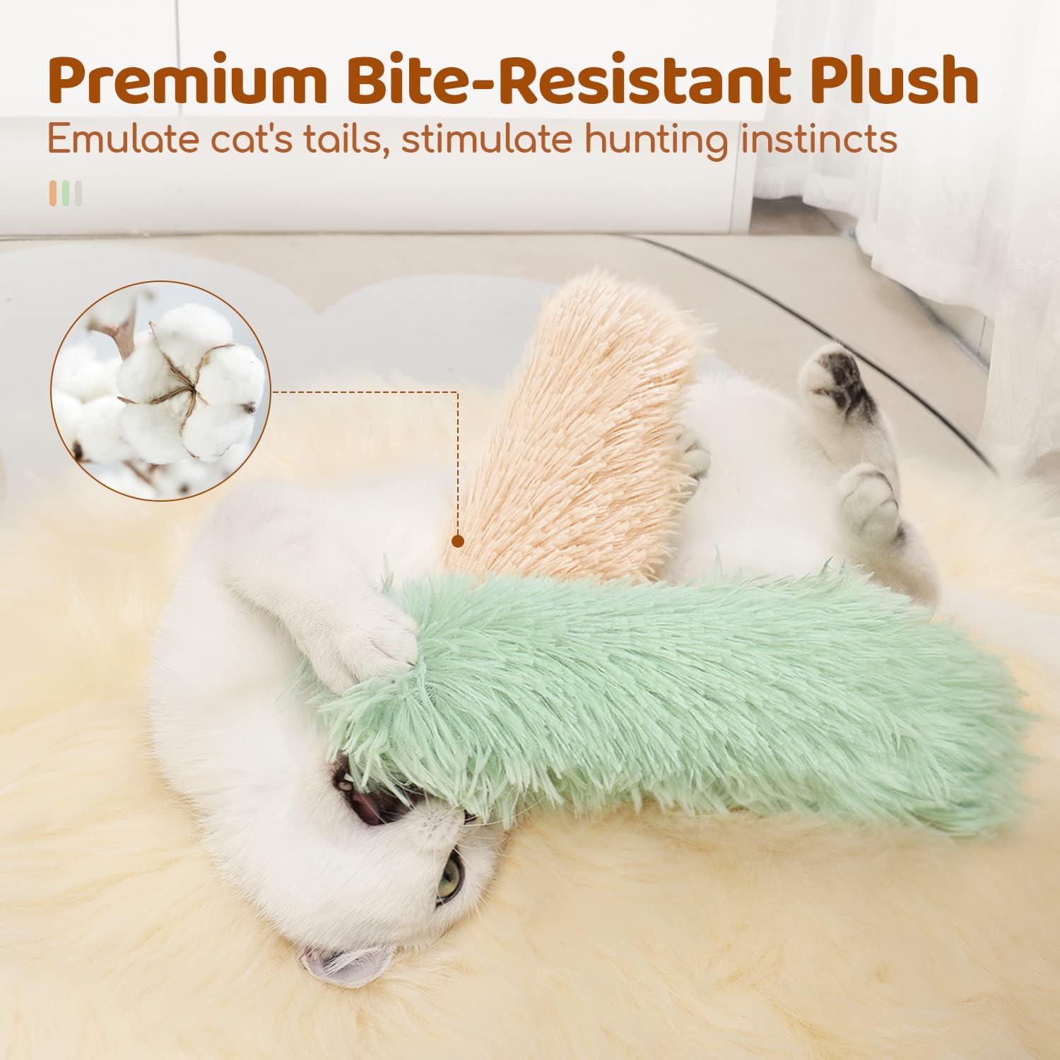 Potaroma Cat Toys Pillows, 3 Pack, Catnip Inside, Indoor Interactive Fun - Image 5