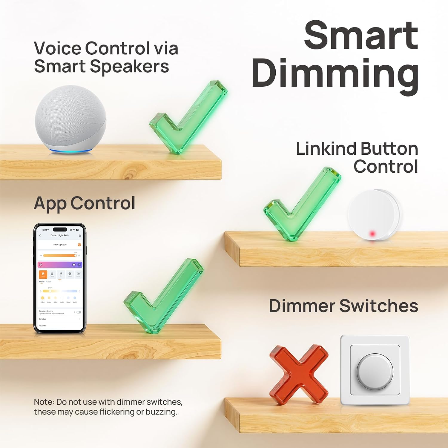 Linkind Smart Light Bulbs, Works with Alexa & Google Home, AiDot App Setup - Image 8