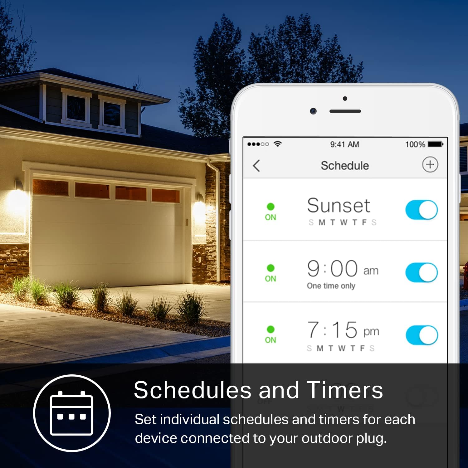 Kasa Outdoor Smart Plug, Smart Home Wi-Fi Outlet with 2 Sockets, EP40 - Image 4