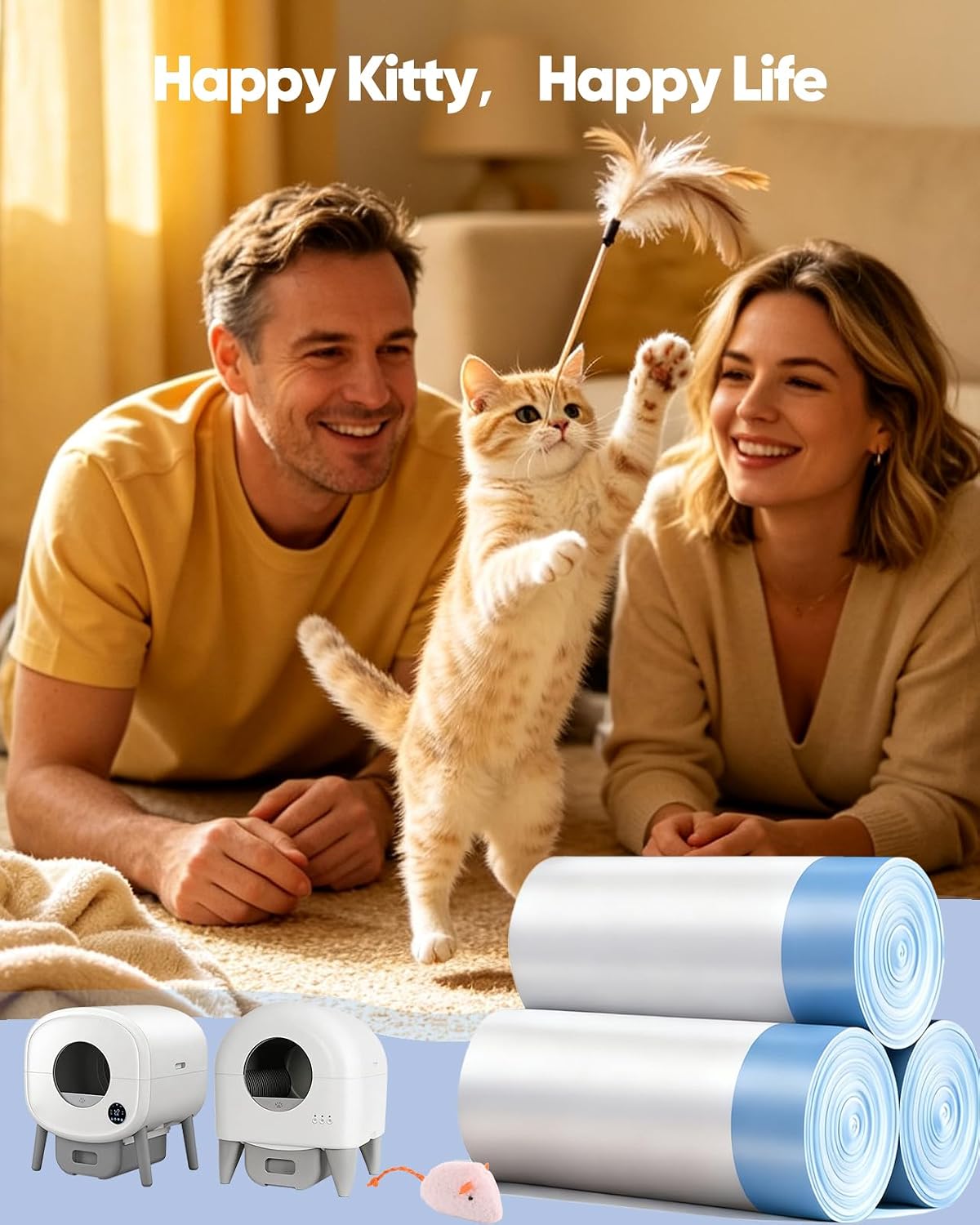 66 Count 26"x11.8" Cat Litter Box Bags Liners for Automatic Cat Litter Box - Image 7