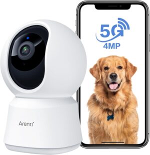 ARENTI 4MP Pet Camera P2Q, 5G WiFi ...