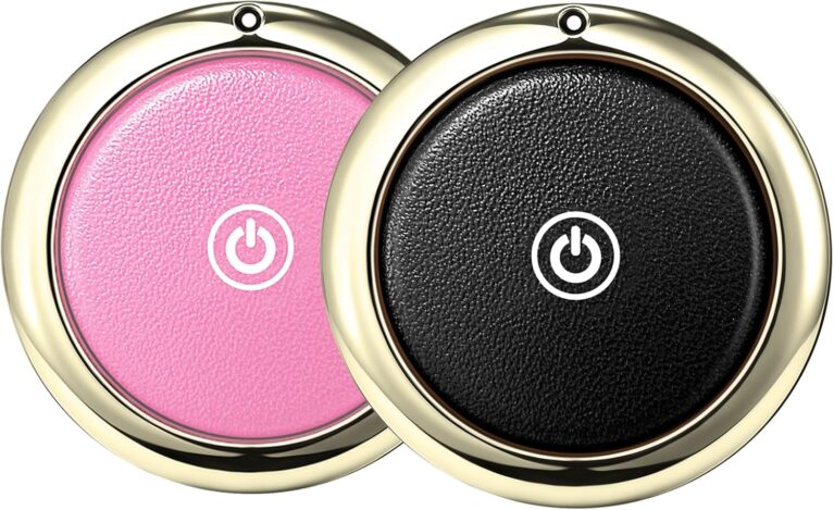 Tag Tracker Works with Apple Find My(iOS Only)（Pink&Black,2PCS
