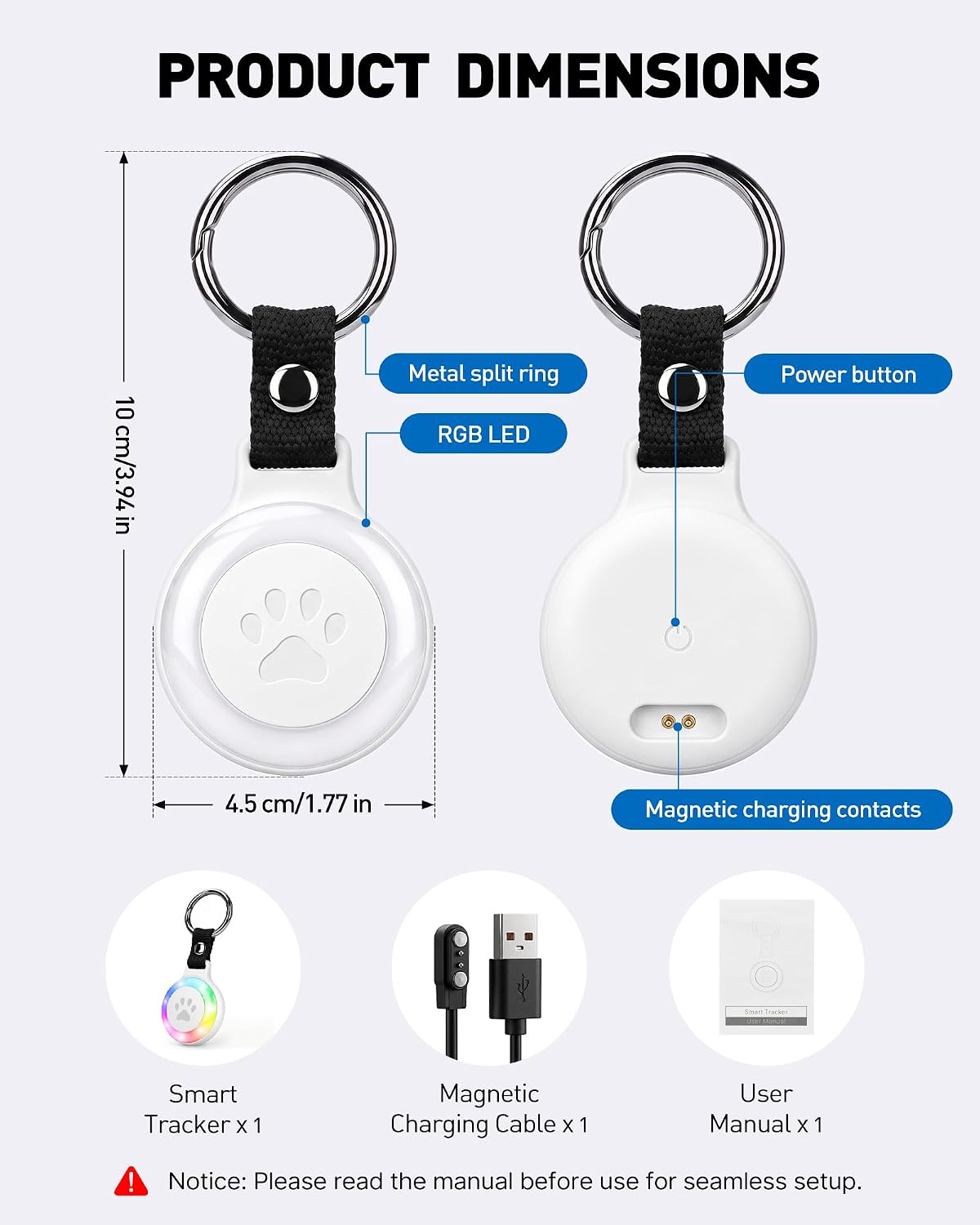 Pet Tracker for Dogs Cats, Location & LED Night Light Tag, No Monthly Fee - Image 7