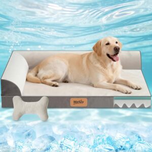 Large Dog Bed with Cooling Gel Memo...
