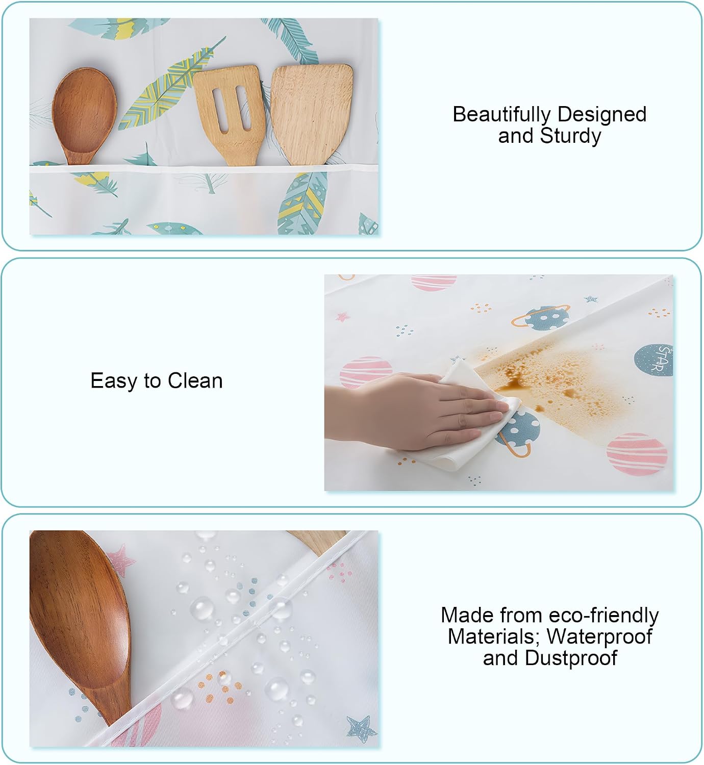 24x70 IN Fridge Cover, Multi-Purpose Appliance Proof Cover Refrigerator Washer Dryer Top Cover With Storage Pockets Bags,for Oven,dishwasher,kitchen Appliances(Daisy) - Image 2