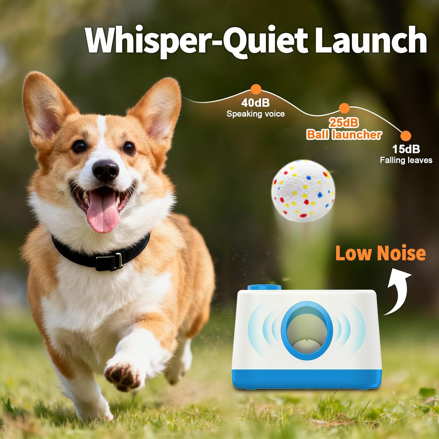 Automatic Dog Ball Launcher, Auto/Manual Paw-Activated Dog Ball Thrower - Image 6