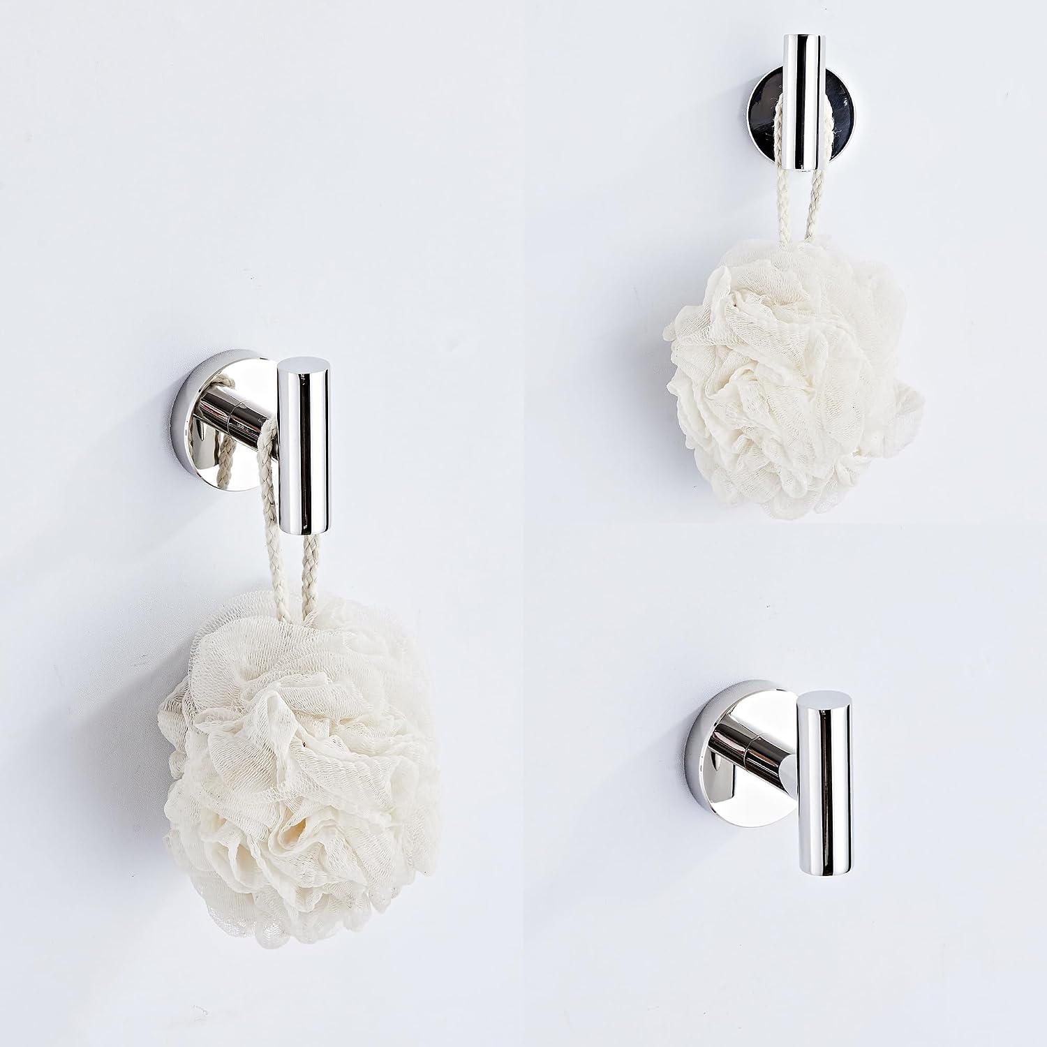 Chrome Bathroom Hardware Set 5 Piece with Towel Racks for Bathroom, SUS304 Stainless Steel Bath Towel Bar Set, 24 Inch Wall Mounted Accessories Kit… - Image 6