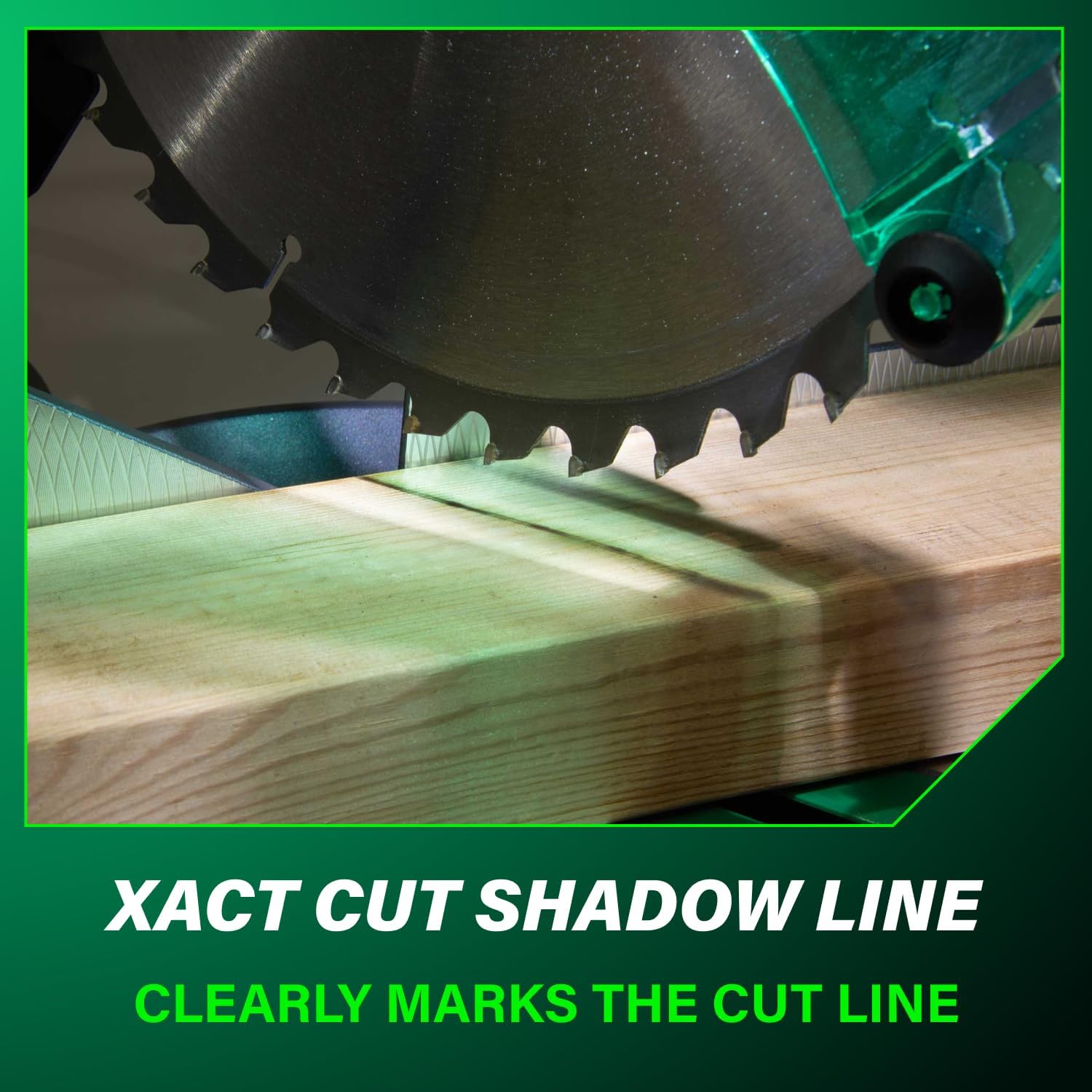 Metabo HPT 10-Inch Single Bevel Compound Miter Saw, 15-Amp Power Saw with Xact Cut Shadow Line, Precision Miter Angles, Single Bevel 0-45°, 40T TCT Miter Saw Blade, Lightweight Design, C10FCG2 - Image 6