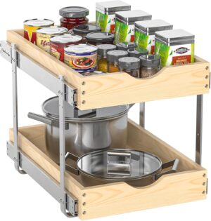 21″ Deep 2-Tier Pull Out Cabi...