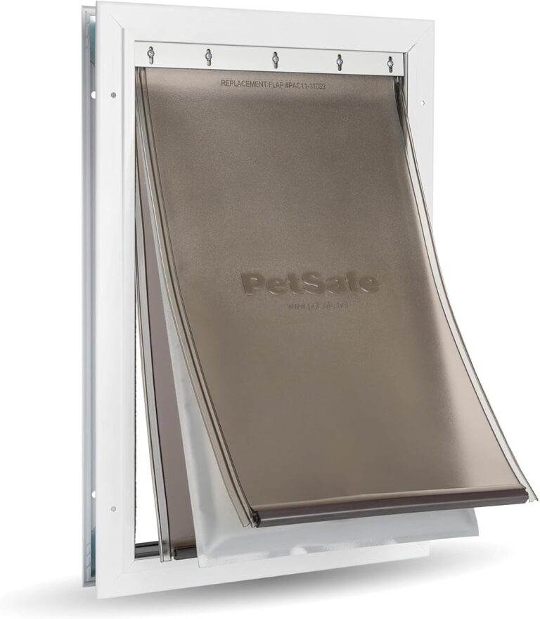 PetSafe Extreme Weather Aluminum Dog Door, 3-Flap Insulated, Large