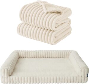 Bedsure ComfyFleece Orthopedic Dog ...