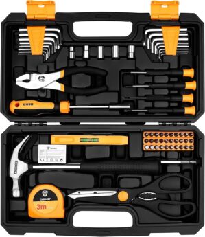 62-Piece Household Tool Set：Small...