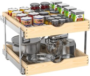 21″ Deep 2-Tier Pull Out Cabi...