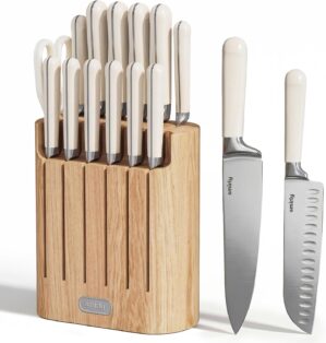 SMIRLY 14-Piece Kitchen Knife Set w...