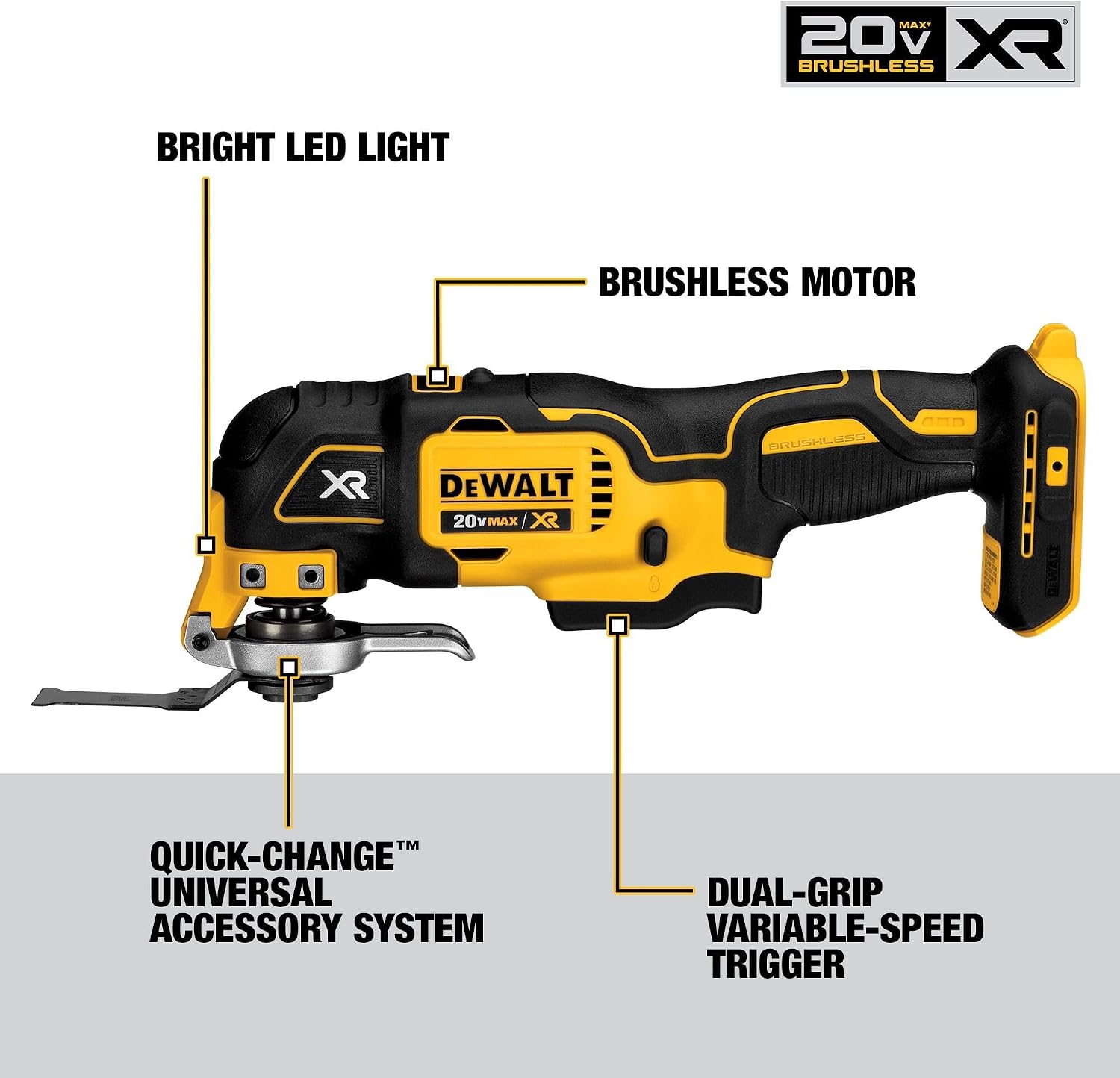 DEWALT 20V MAX Power Tool Combo Kit, 10 Tool Cordless Power Tool Set, 2 Batteries, Charger and 2 Bags Included, Dewalt Brushless Combo Kit (DCK1021D2) - Image 4