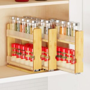 SpaceAid Bamboo Pull Out Spice Rack...