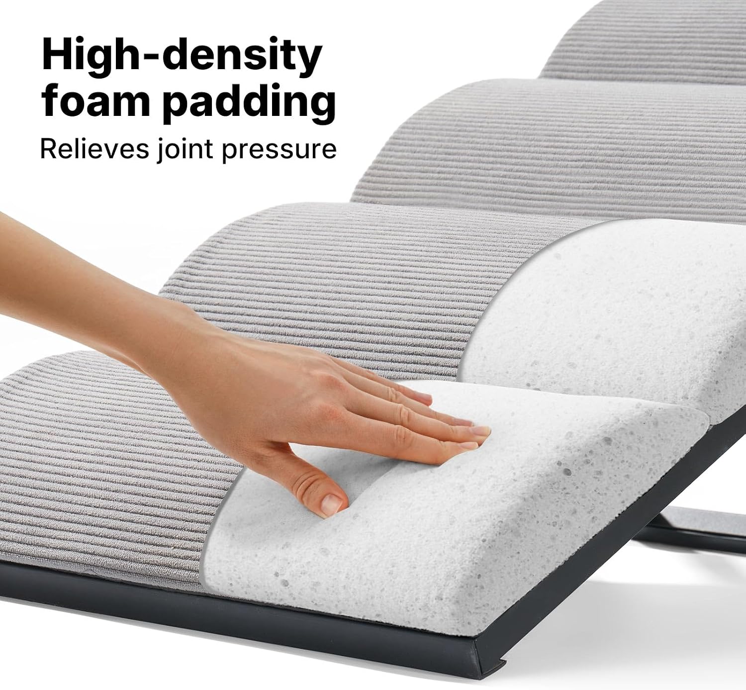 Veehoo Foldable Dog Ramp for Bed Couch Large Dogs, Adjustable 12-20'' High - Image 9
