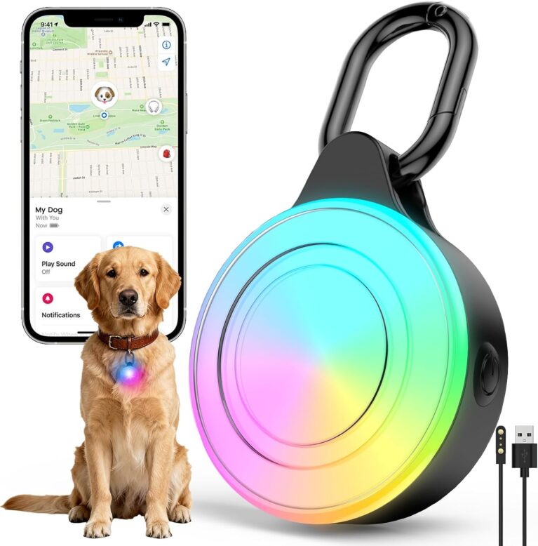 2-in-1 GPS Tracker & Dog Light - Works with Apple Find My - No Subscription