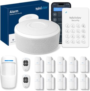 15-Piece WiFi Home Security System,...