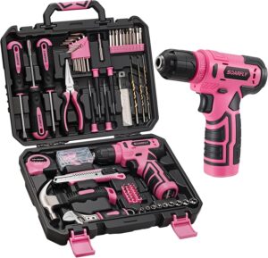 157-Piece Pink Tool Set, 8V Cordles...