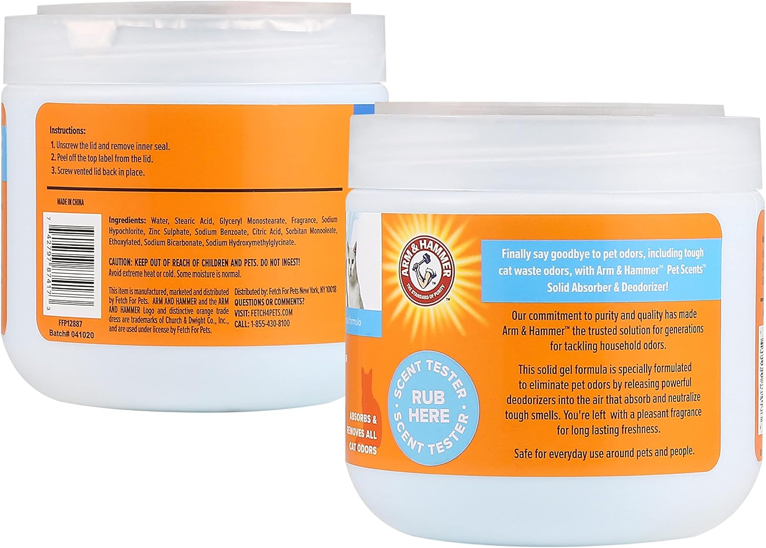 Arm & Hammer Pet Scents Solid Gel Odor Eliminator, Fresh Breeze, 15 Oz - Image 5