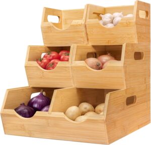 HOMESTEAD 3-Tier Bamboo Pantry Stor...