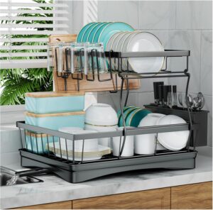 7 code 2-Tier Large Dish Drying Rac...